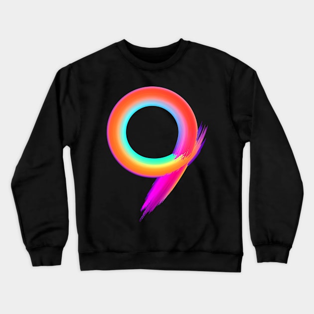 Brushed 9 Crewneck Sweatshirt by MplusC